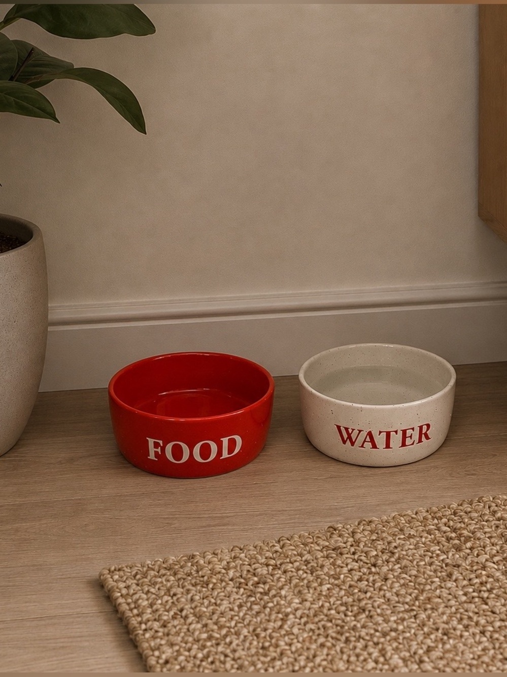 New pet ceramic bowl set